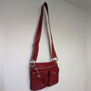Danier Leather Red Crossbody Bag
